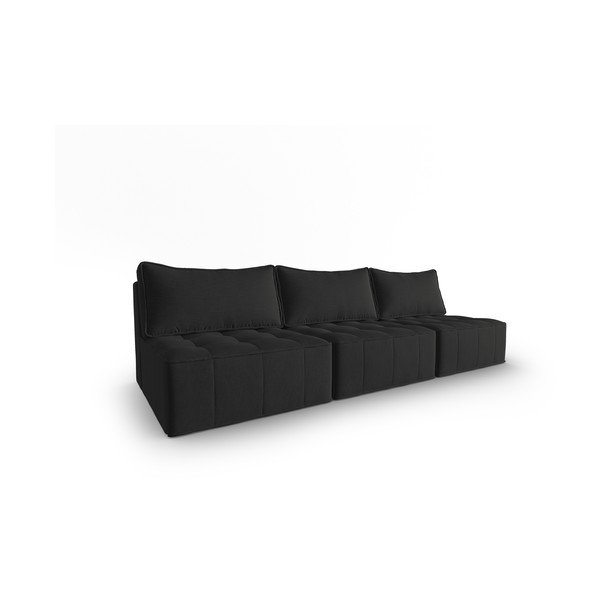 Melns dīvāns 240 cm Mike – Micadoni Home-image-1