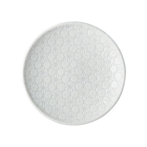 Balts keramikas šķīvis MIJ Star, ø 17 cm