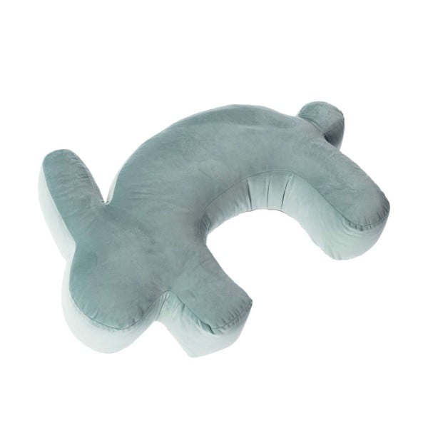 Piparmētru zaļš zīdīšanas spilvens Velvet Bunny – Yellow Tipi-image-2