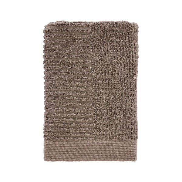 Pelēkbrūns frotē kokvilnas dvielis 50x70 cm Classic – Zone