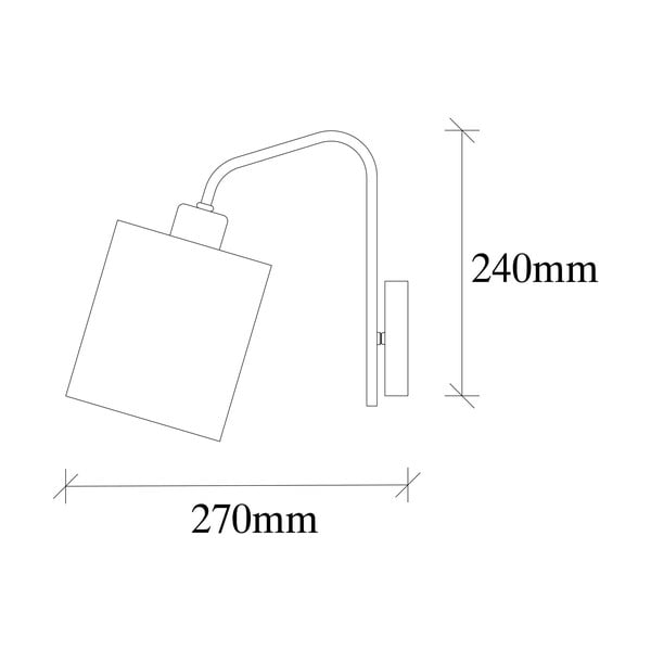 Balta/sudraba krāsas sienas lampa Ve – Opviq lights-image-4