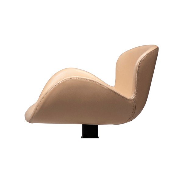 Gaiši brūns eko ādas bāra krēsls DAN-FORM Denmark Gaia, augstums 98 cm-image-3
