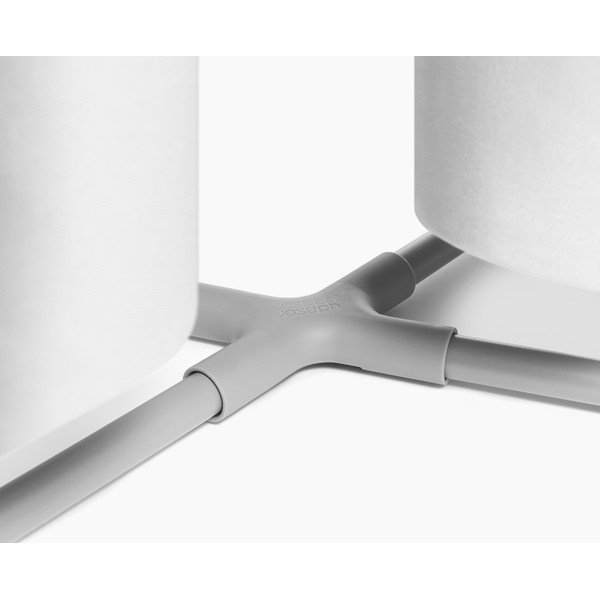 Gaiši pelēks tekstila veļas grozs 2x40 l Duo – Joseph Joseph-image-4