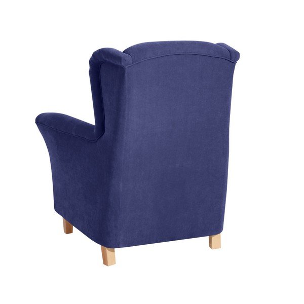 Zils atzveltnes krēsls Max Winzer Agnetha Velvet-image-1