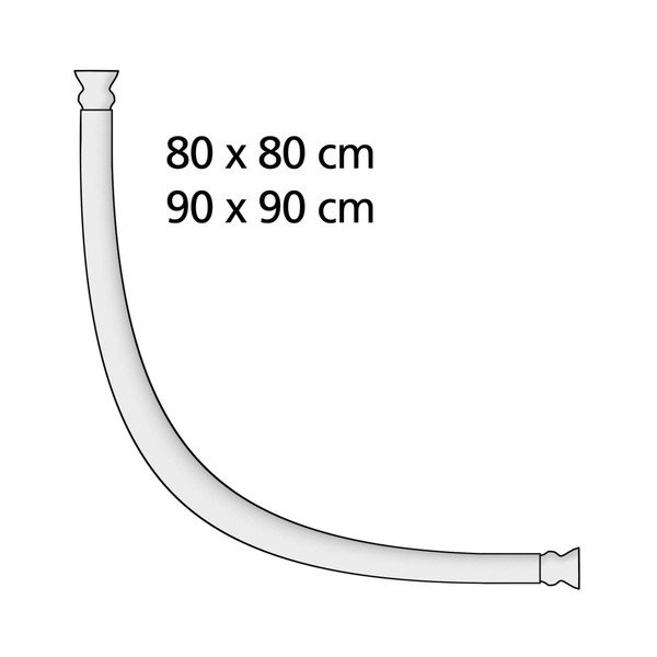 Konsole sudraba krāsā dušas aizkaram Wenko-image-3