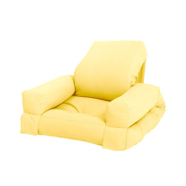 Dzeltens bērnu atpūtas krēsls Mini Hippo – Karup Design-image-3