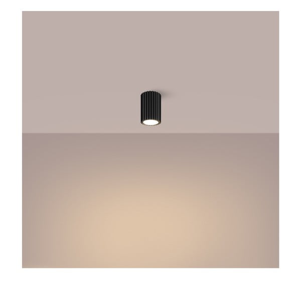 Melna prožektora tipa lampa Gleam – Sollux-image-2