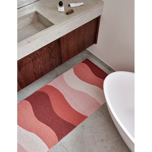 Sarkans iekštelpu un āra celiņa paklājs 70x200 cm Urvi Fire – Pappelina-image-3