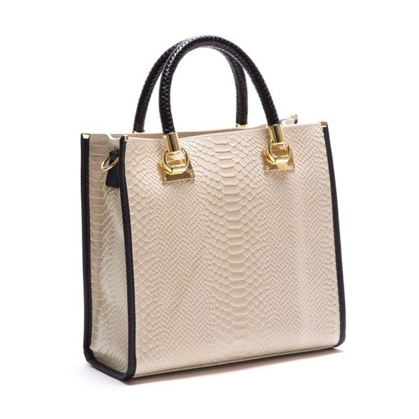 Ādas rokassoma Luisa Vannini 8032 Beige-image-2