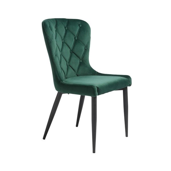 Zaļš samta pusdienu krēsls Granby – Unique Furniture