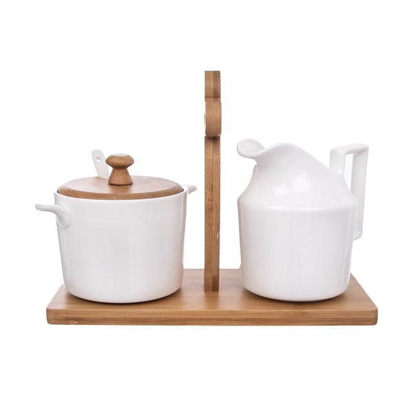 Porcelāna cukurtrauks un piena krūze Whiteline – Orion-image-2