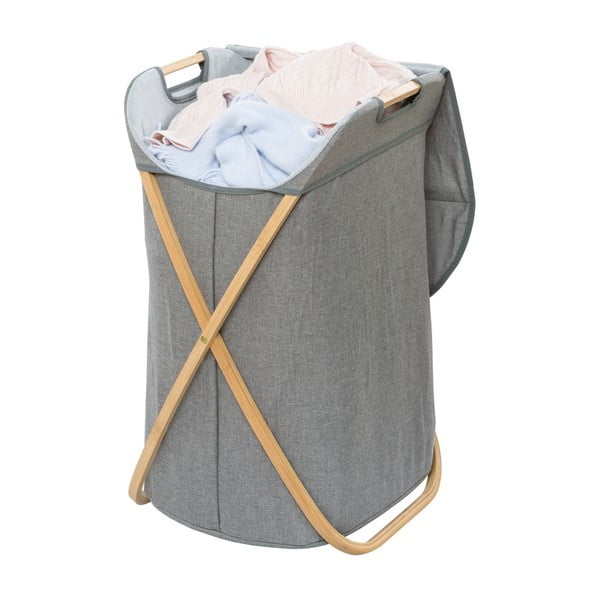 Bambusa veļas grozs ar bambusa rāmi Wenko Bahari, 79 l-image-2