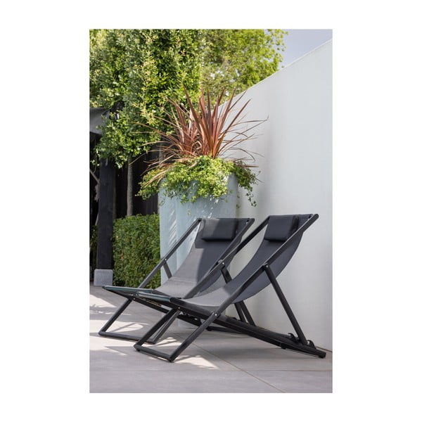 Melns metāla saliekams dārza zvilnis Esper – Exotan-image-1