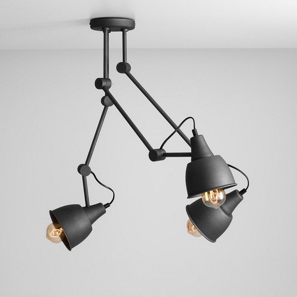 Pelēka griestu lampa Homemania Compass-image-1