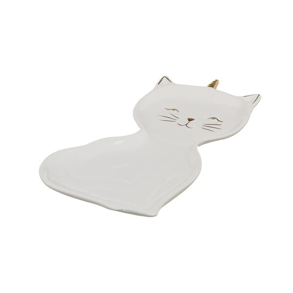 Balta porcelāna plāksne Unimasa Kitty, 22 cm gara