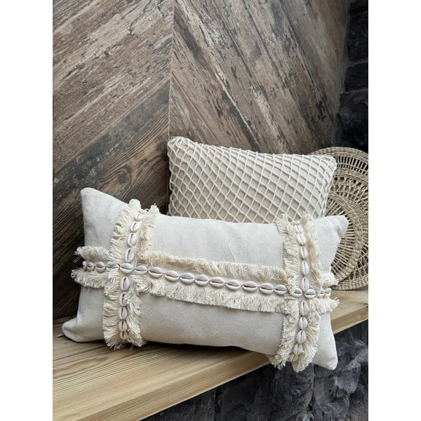 Kokvilnas spilvendrāna 30x50 cm Seashells – Mioli Decor-image-2