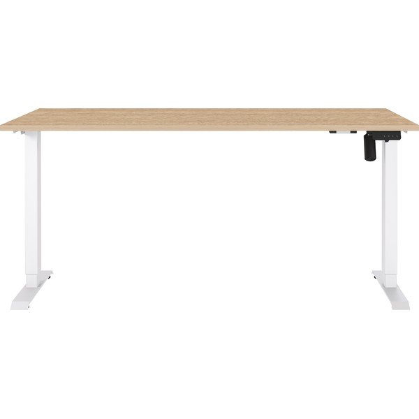 Regulējams darba galds ar elektriski regulējamu augstumu ar ozolkoka imitācijas galda virsmu 80x160 cm Boras – Germania-image-1