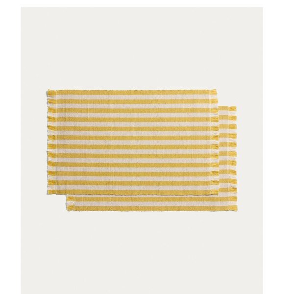 Tekstila/džutas galda paliktņi (2 gab.) 35x50 cm Daltan – Kave Home