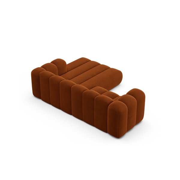 Oranžs stūra dīvāns (ar labo stūri) Lupine – Micadoni Home-image-3