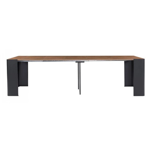 Melns/dabīga toņa konsoles galds 50x110 cm Albane – Bobochic Paris-image-2