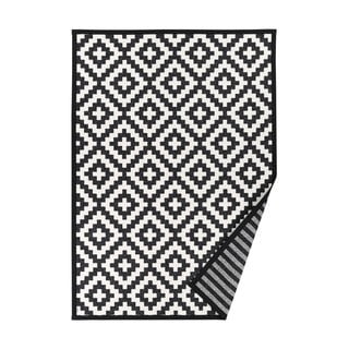 Melnbalts rakstains divpusējs paklājs Narma Viki, 70 x 140 cm