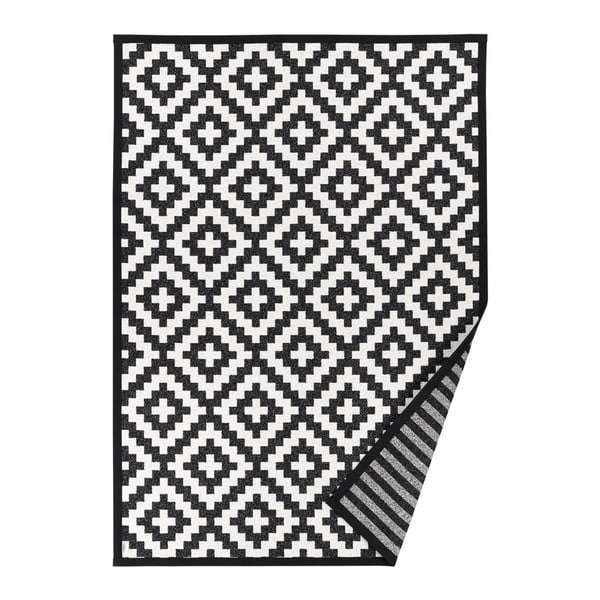 Melnbalts rakstains divpusējs paklājs Narma Viki, 70 x 140 cm