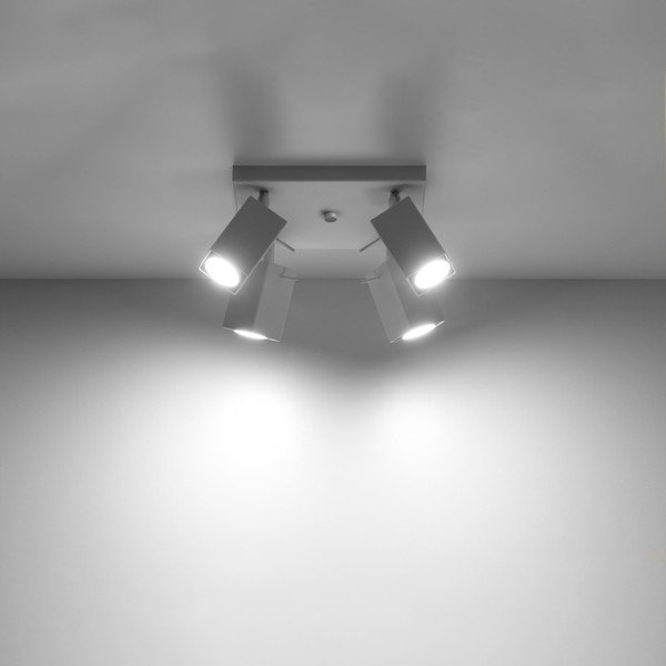 Balta prožektora tipa lampa 25x25 cm Toscana – Sollux-image-1