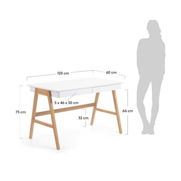 Rakstāmgalds ar baltu virsmu v, 120 x 60 cm-image-4
