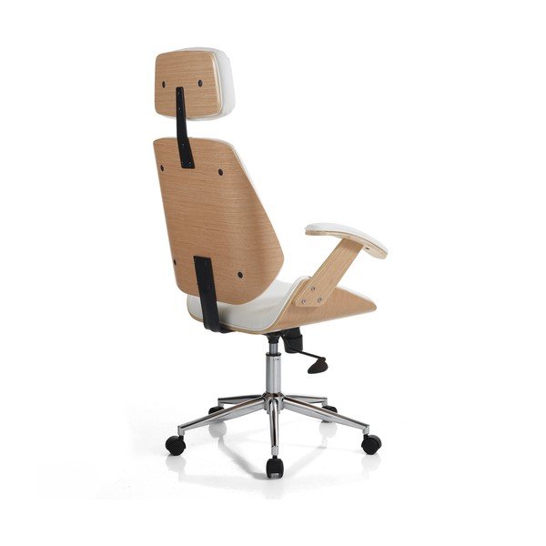 Balts mākslīgās ādas biroja krēsls Visby – Tomasucci-image-2