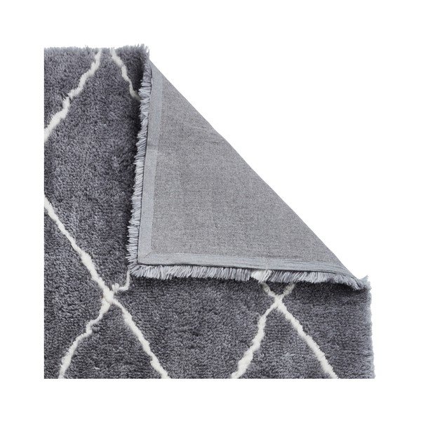Pelēks un krēmkrāsas ar rokām darināts paklājs Think Rugs Morocco Grey & Cream, 150 x 230 cm-image-1