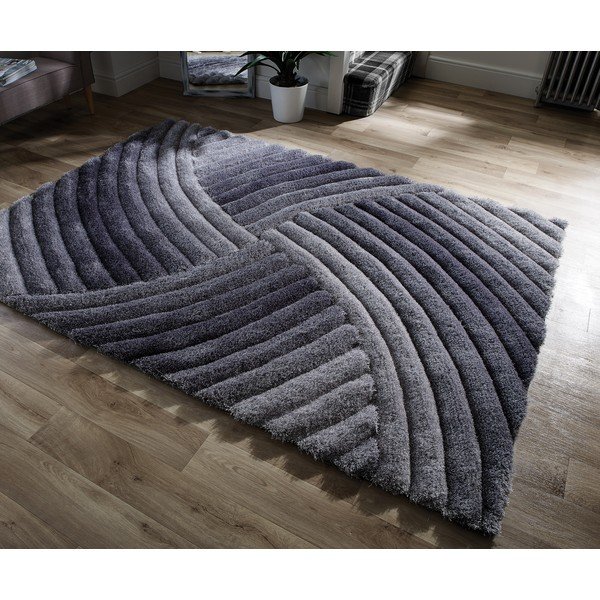Pelēks paklājs Flair Rugs Furrow, 160 x 230 cm-image-4
