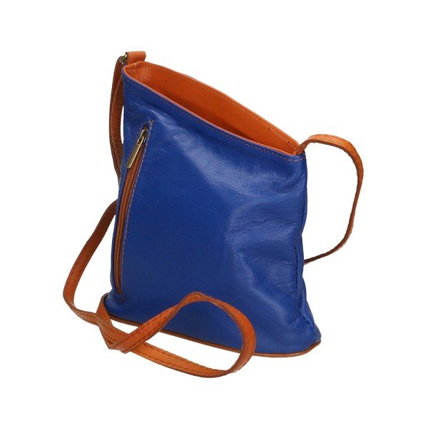 Zili-brūna ādas soma Chicca Borse Garturo-image-4