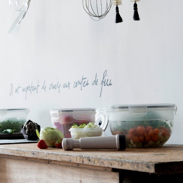 3 pārtikas kastu un vakuuma sūkņa komplekts Compactor Food Saver-image-1