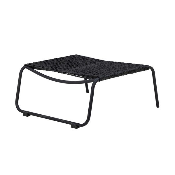 Melns dārza atpūtas krēsls ar kāju paliktni Boel – Bloomingville-image-3