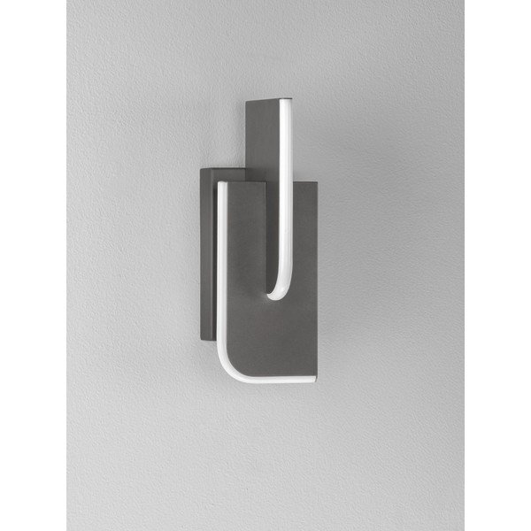 Gaiši pelēka metāla LED sienas lampa ar regulējamu spilgtumu Totem – Nova Luce-image-3