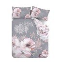 Rozā/pelēka divguļamā gultas veļa 230x220 cm Dramatic Floral – Catherine Lansfield