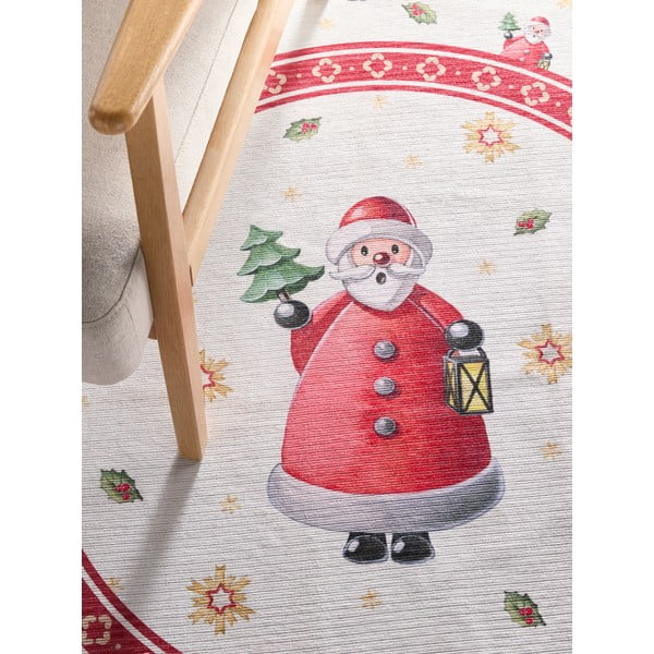 Sarkans apaļš paklājs ar Ziemassvētku motīvu ø 160 cm Toy's Delight Santa Claus – Villeroy&Boch-image-2