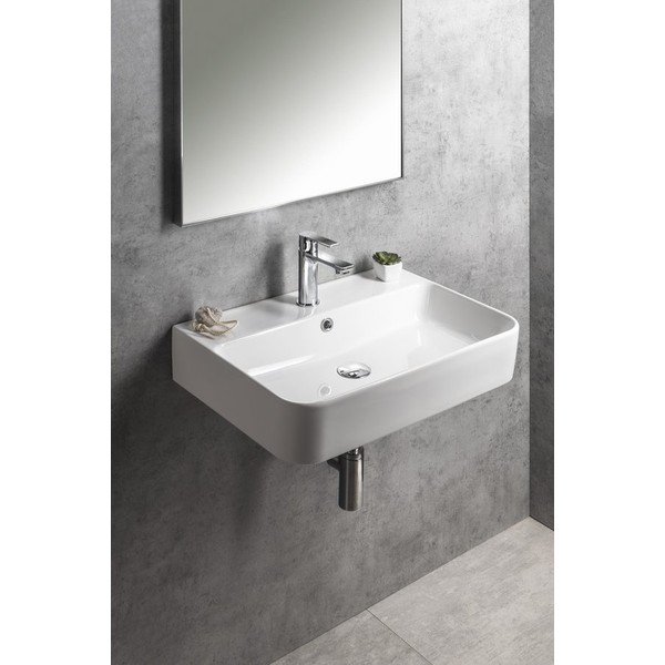 Balta keramikas izlietne 80x48 cm Gali – Sapho-image-3