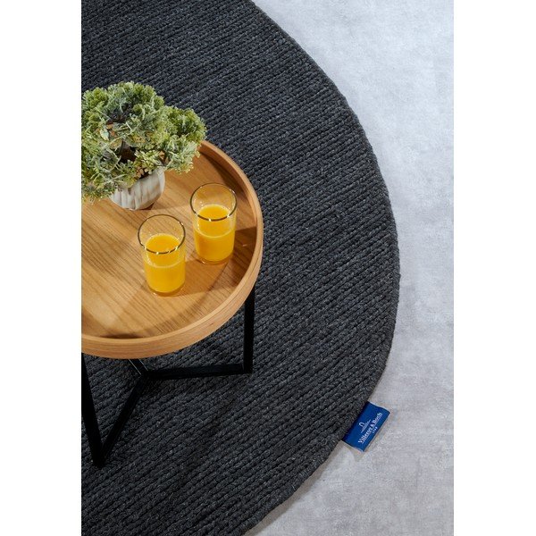 Tumši pelēks ar rokām darināts vilnas paklājs 160x230 cm Francois – Villeroy&Boch-image-2