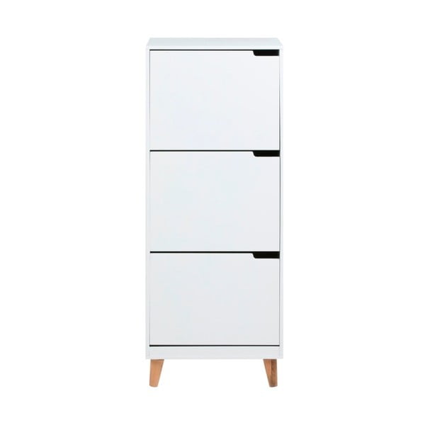 Balts apavu skapis ar 3 plauktiem Actona Mitra-image-1