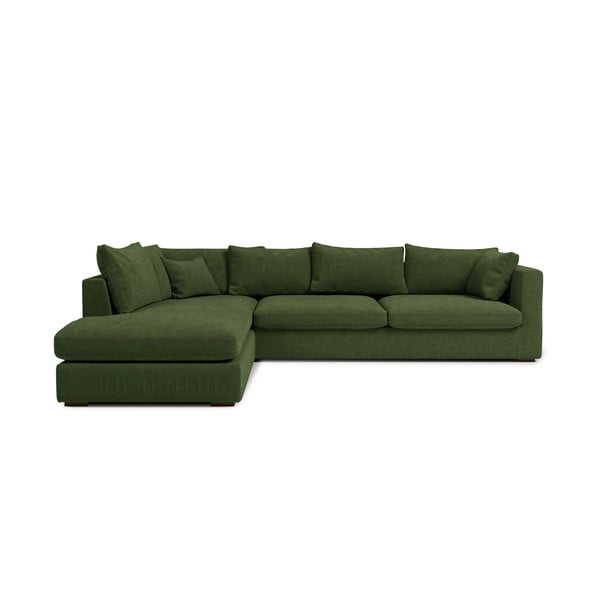 Tumši zaļš stūra dīvāns (kreisais stūris) Comfy – Scandic