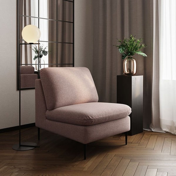 Rozā atpūtas krēsls Belle – Rodier-image-1