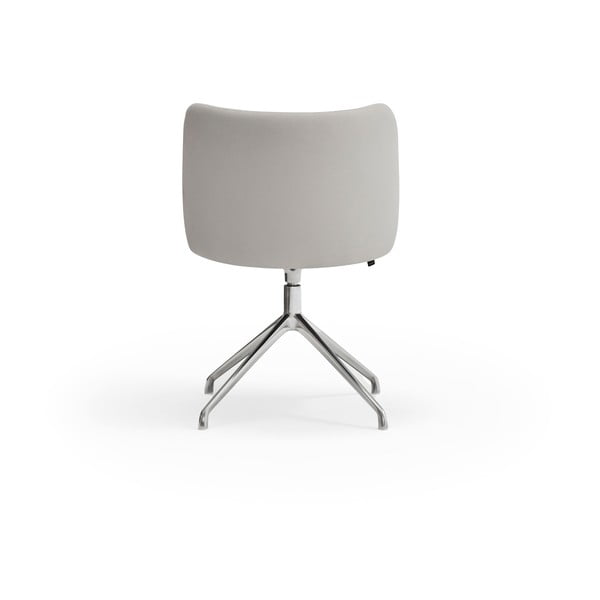 Gaiši pelēks polsterēts ēdamistabas krēsls Mogi – Teulat-image-4