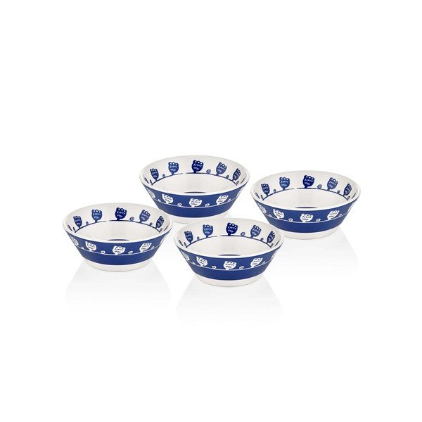 4 zili baltu porcelāna trauku komplekts Mia Bloom, ⌀ 15 cm-image-1