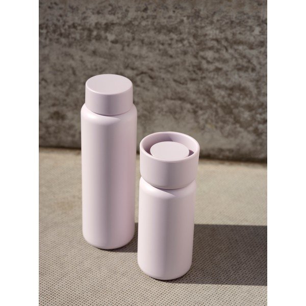 Gaiši rozā nerūsējošā tērauda termokrūze 400 ml Singles – Zone-image-2