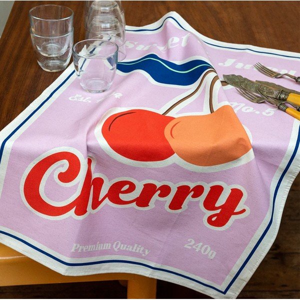 Kokvilnas trauku dvielis 70x50 cm Cherry – Rex London-image-1