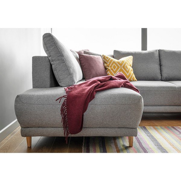 Gaiši pelēks stūra dīvāns Miuform Lovely Annie, kreisais stūris-image-4