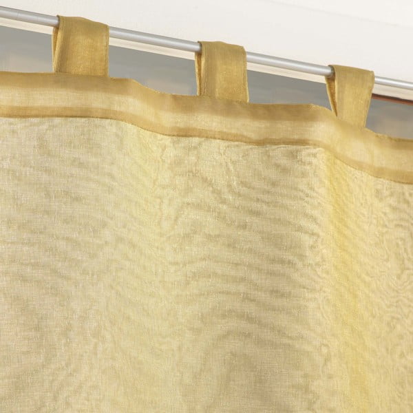 Dzelteni/balti dienas aizkari (2 gab.) 60x90 cm Duetto – douceur d'intérieur-image-1