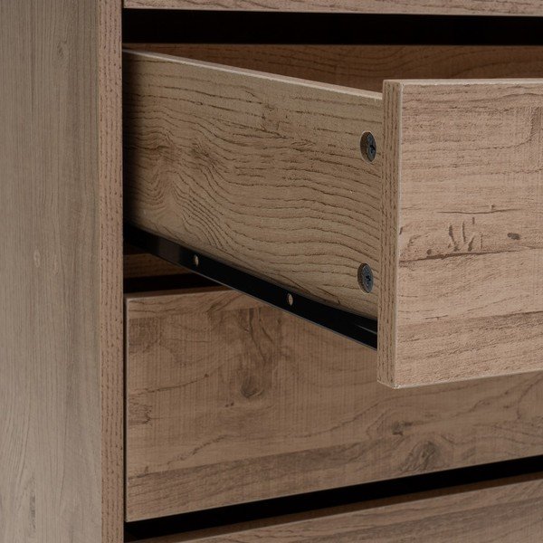 Dabīga toņa atvērta tipa moduļu drēbju skapis ar ozolkoka imitāciju 60x180x45 cm Modular – Casa Selección-image-2