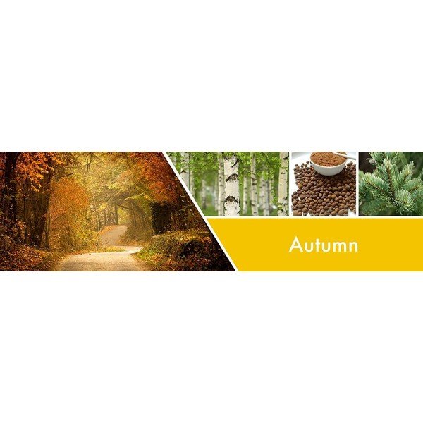 Goose Creek Rudens aromātiskā svece stikla burkā, 35 stundas degšanas laiks-image-1
